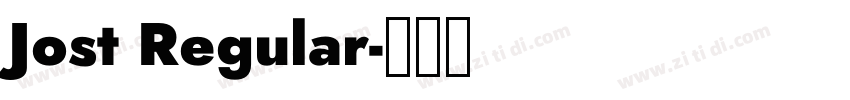 Jost Regular字体转换